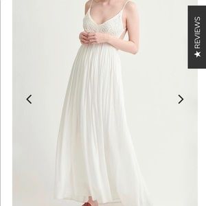 Open Back Crochet Maxi Dress